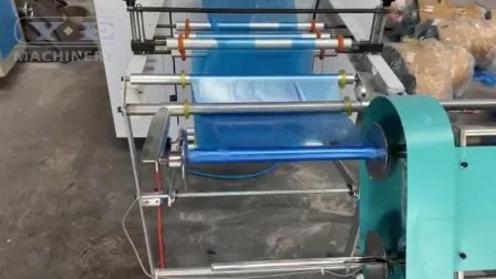 Automatische Maschine zur Herstellung von Einweg-Rollschürzen aus Kunststoff PE CPE mit Rollenwechsler